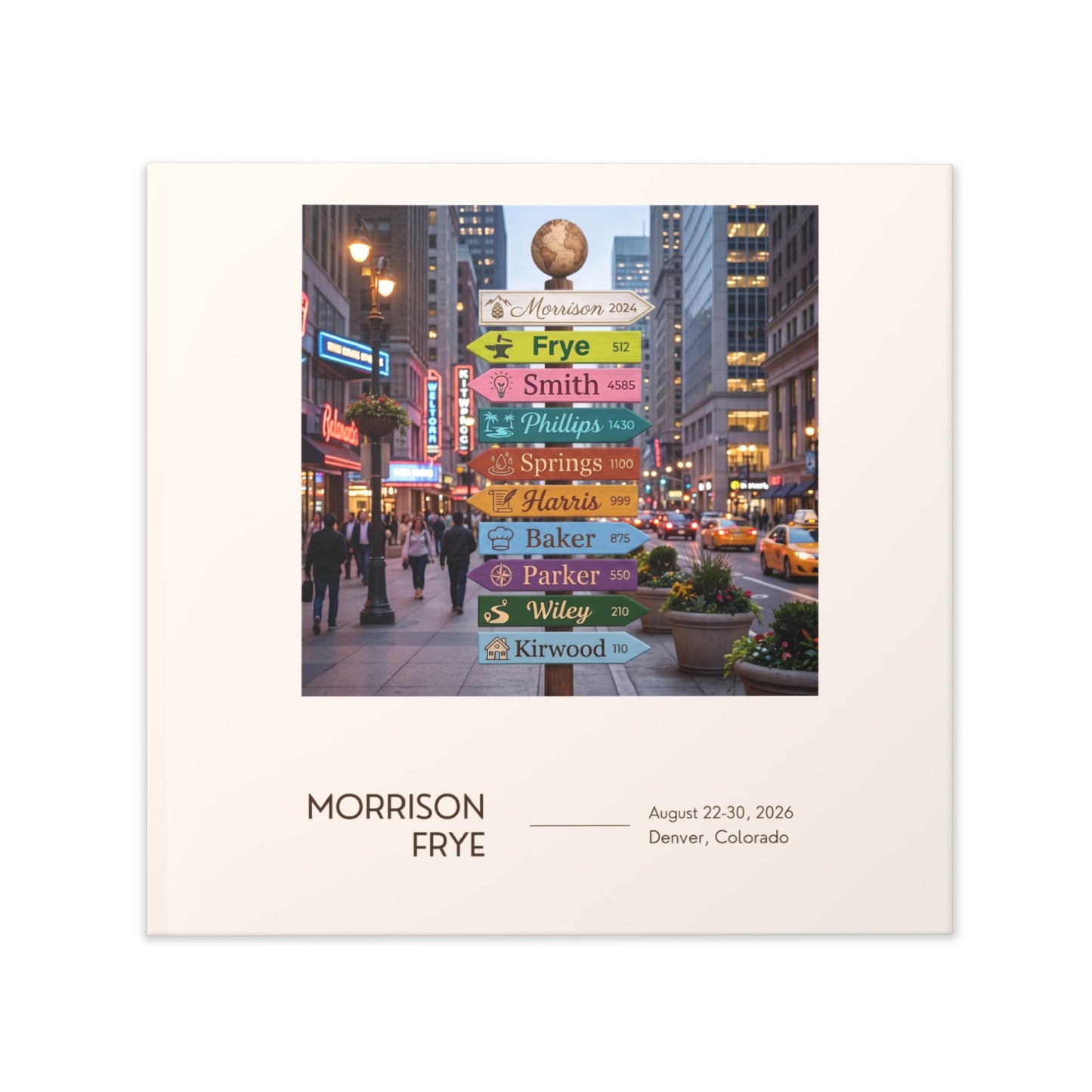 Morrison Frye Family Reunion 2026 Memory Book (Pre-Order) – Denver, Colorado | “The Wait Is Over” Keepsake Album