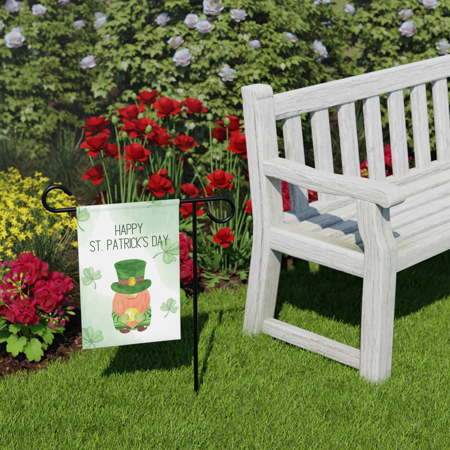 St. Patrick's Day Leprechaun Garden Banner – Shamrock Yard Flag