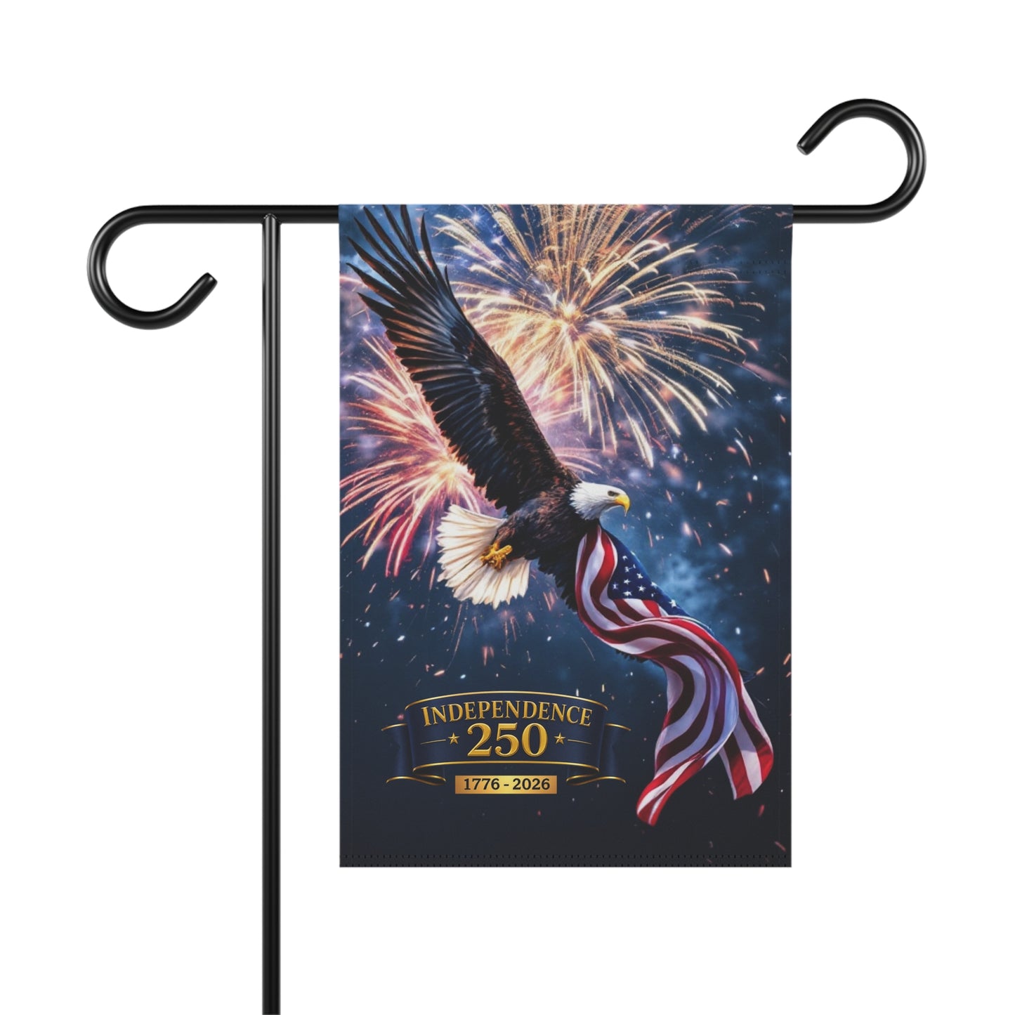 Independence 250 Garden Banner | USA 250th Flag | Premium Patriotic Yard Flag