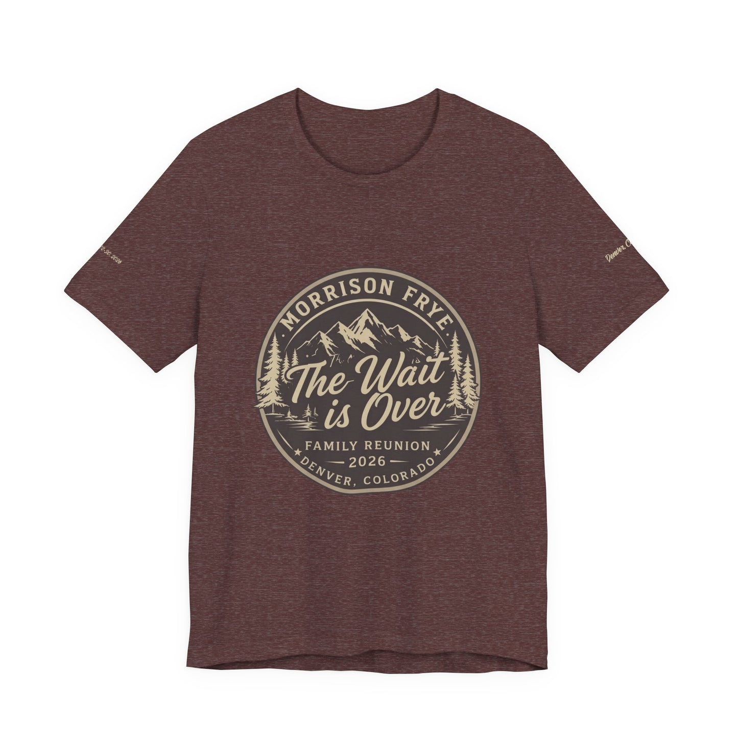 Morrison Frye Family Reunion 2026 Tee – Large Center Logo