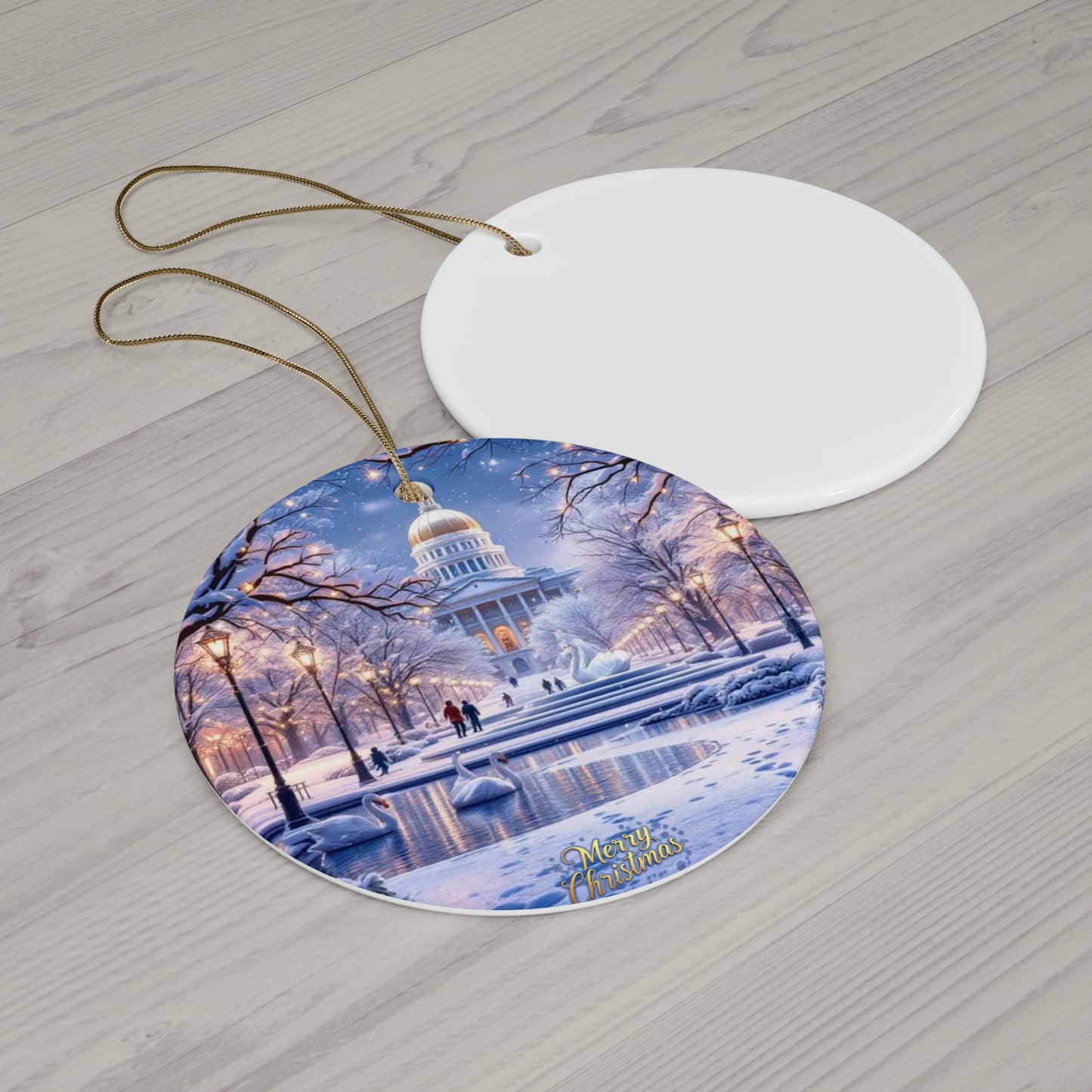 Capitol Christmas Ceramic Ornament