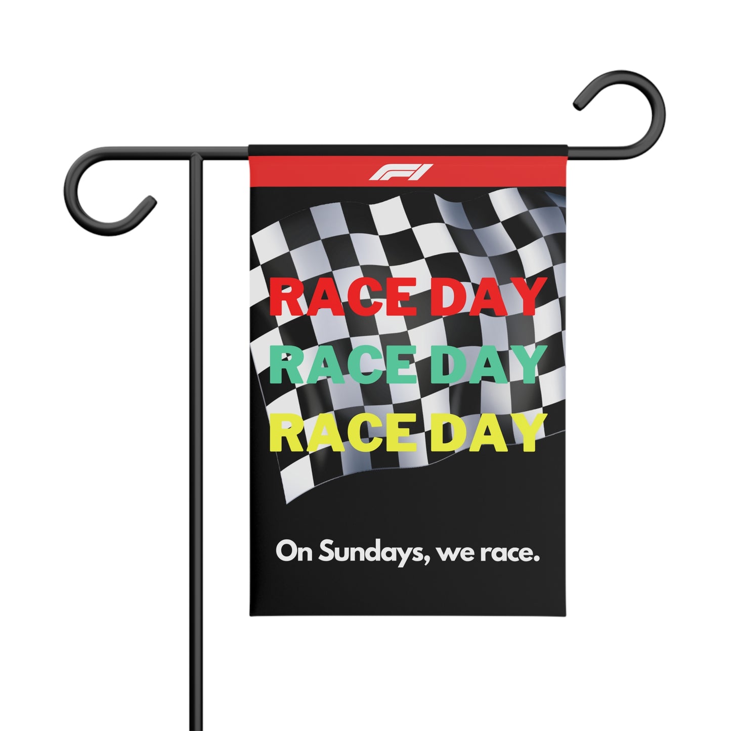 Formula 1 Race Day Sunday Yard Flag Garden Banner