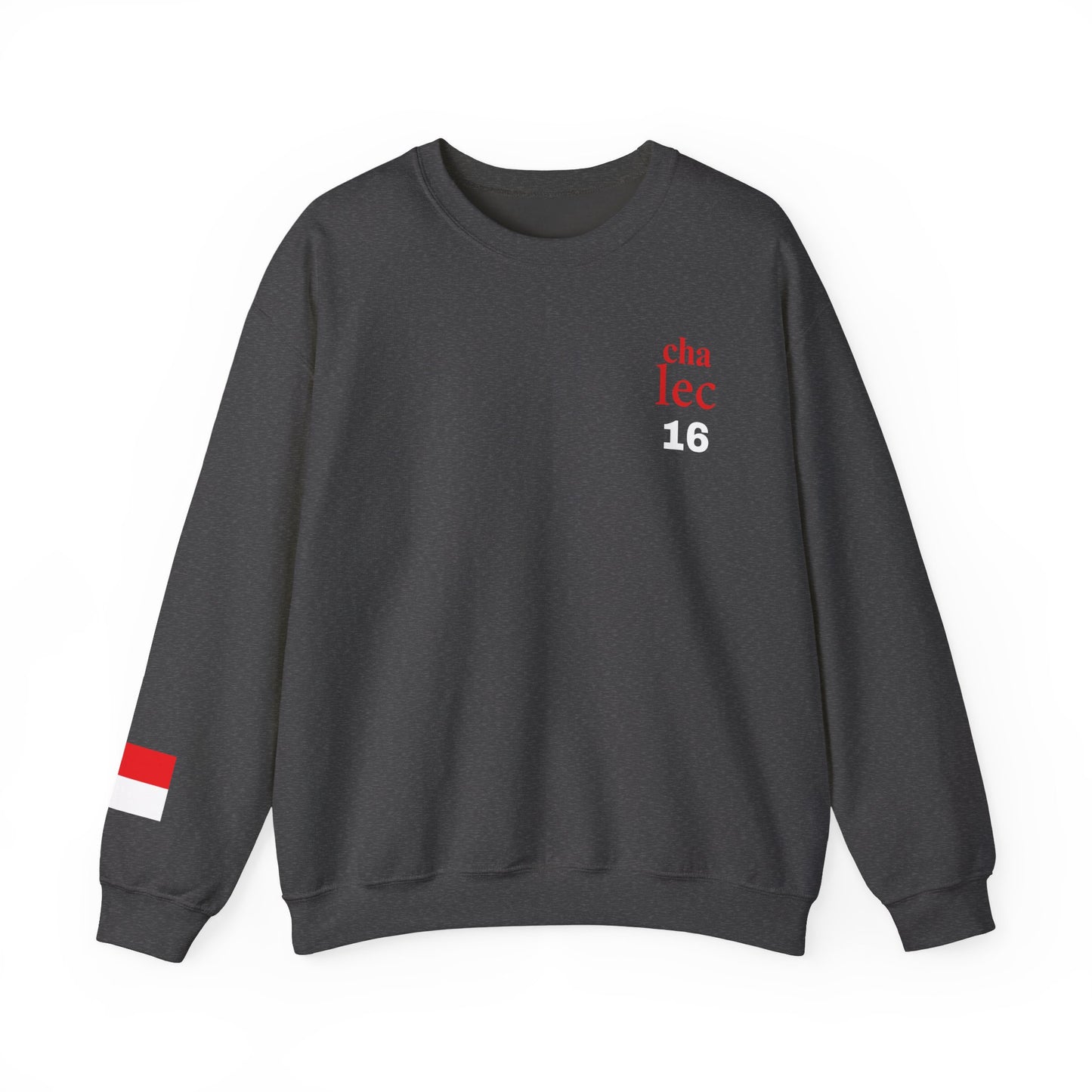 Formula 1 Charles Leclerc Sweatshirt with Monaco Flag on Sleeve