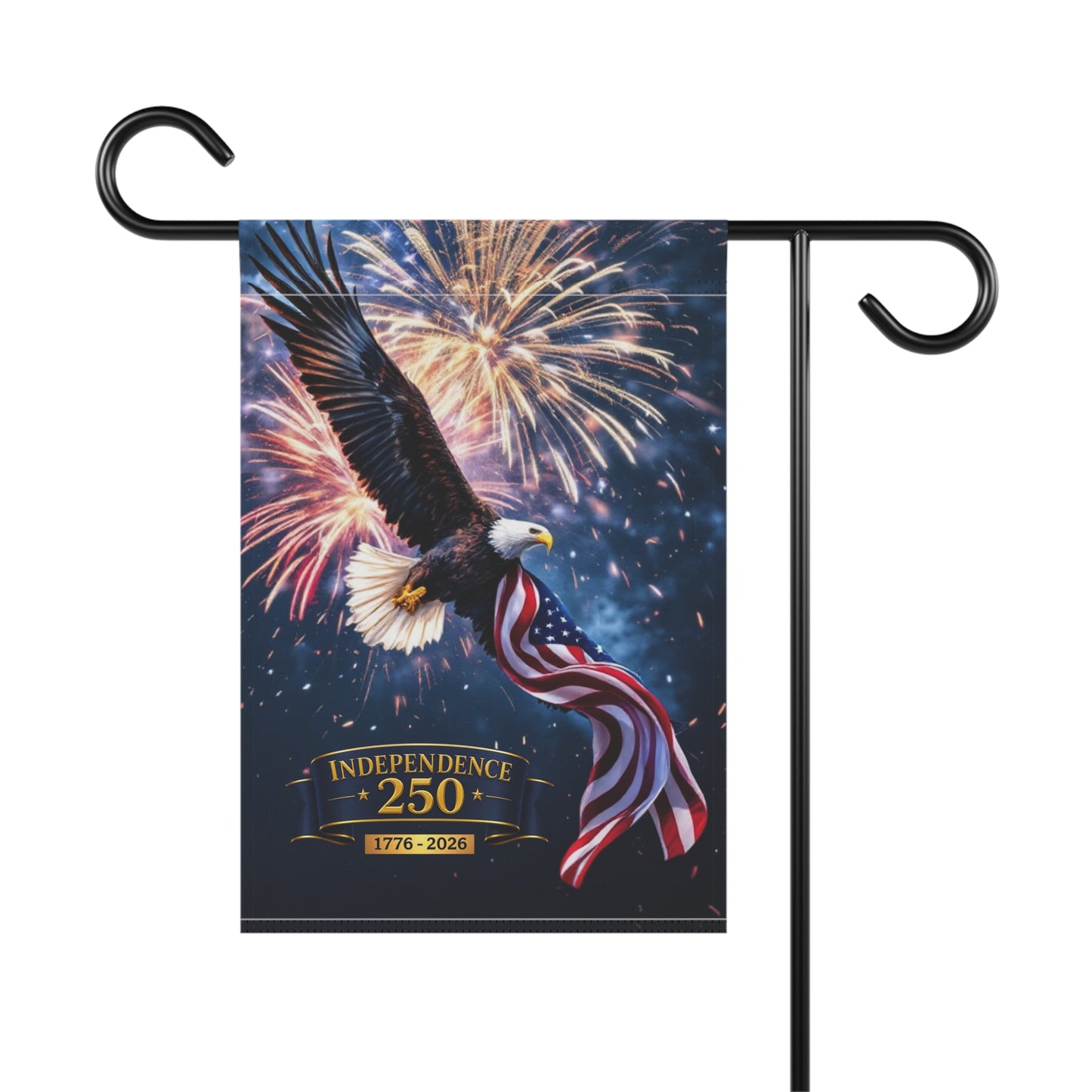 Independence 250 Garden Banner | USA 250th Flag | Premium Patriotic Yard Flag