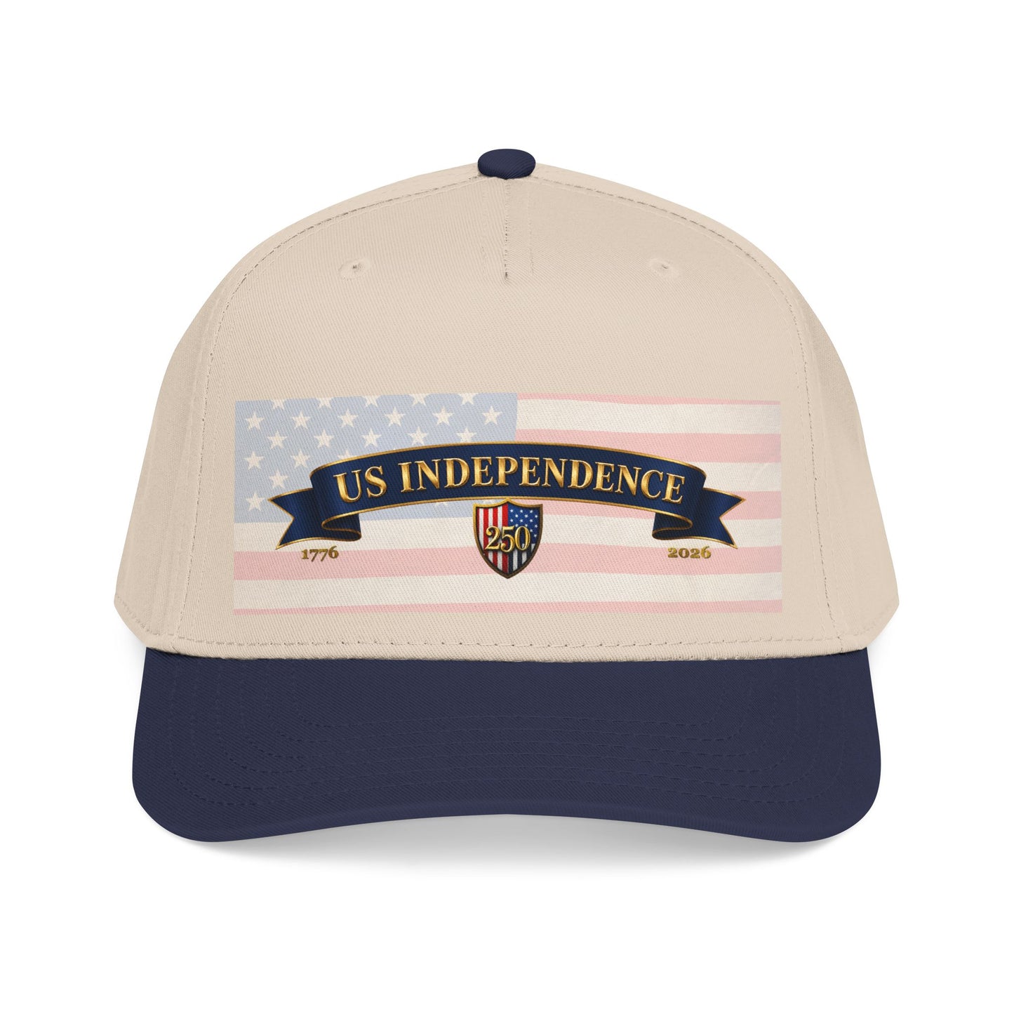 US Independence 250 Baseball Cap | Limited Edition 1776–2026 Hat Navy Brim