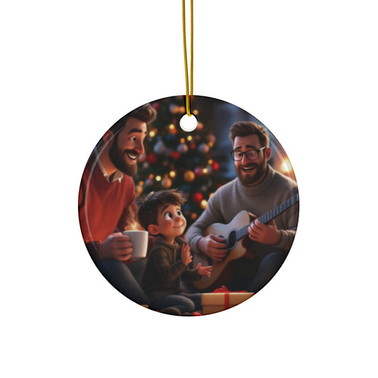 Our Loving Family" Two Dads Ornament