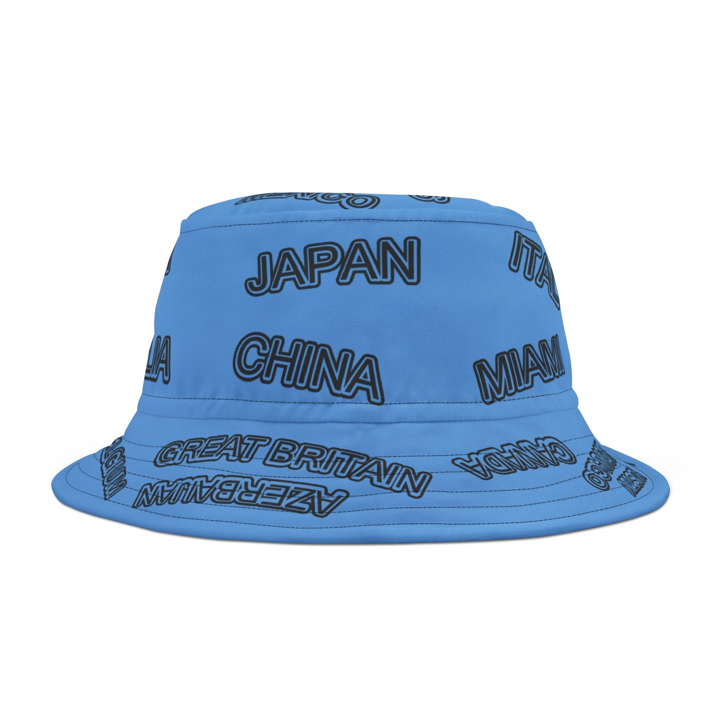 Formula 1 Racetrack Bucket Hat – Blue Adult Unisex Bucket Hat