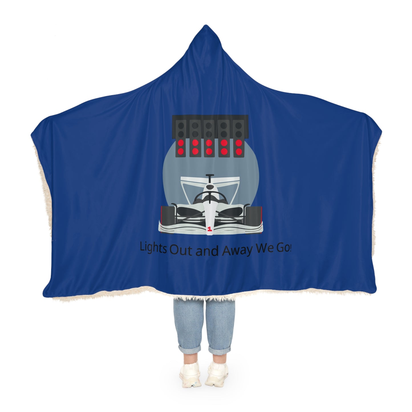 Formula 1 Lights Out Hooded Blanket – Microfleece or Sherpa