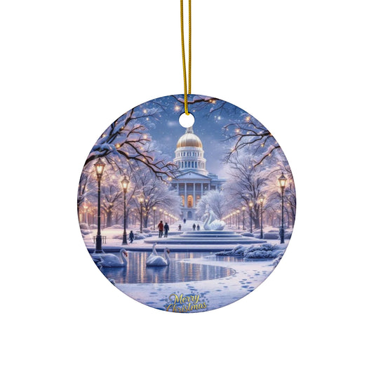 Capitol Christmas Ceramic Ornament