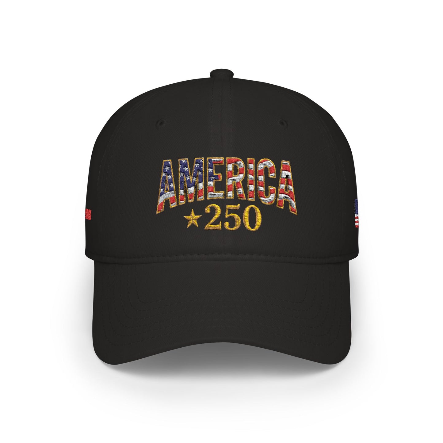America 250th Commemorative Patriotic Flag Embroidered Baseball Cap