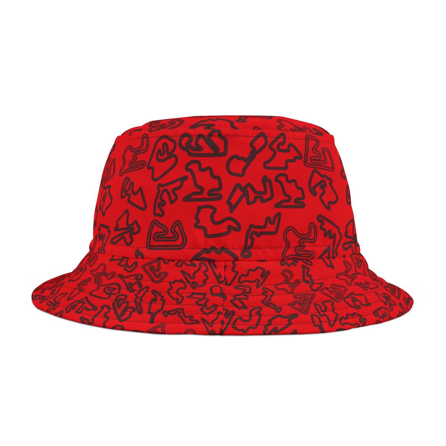 Formula 1 Racetrack Bucket Hat – Red Adult Unisex Bucket Hat