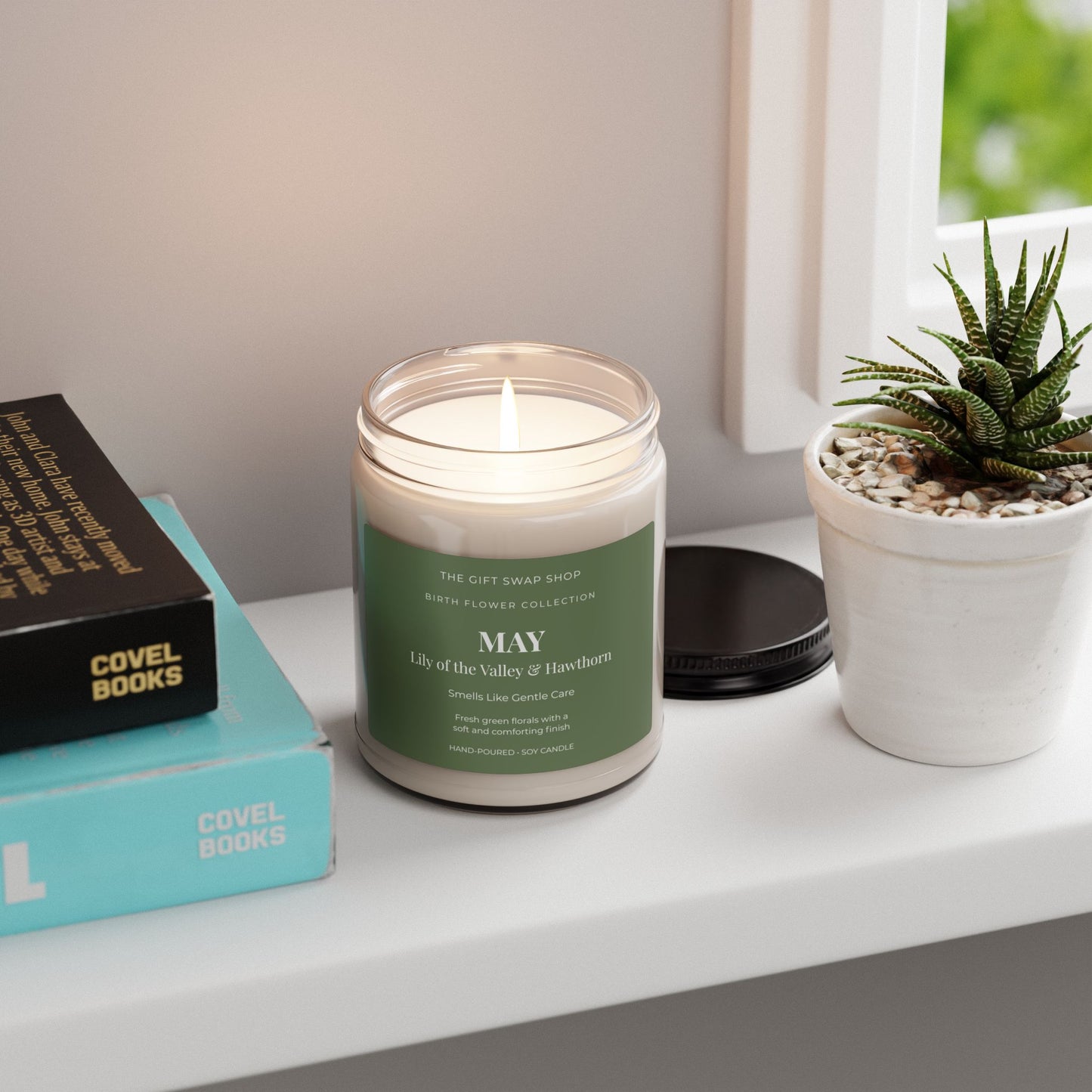 May Birth Flower Candle — Lily of the Valley & Hawthorn (9 oz)