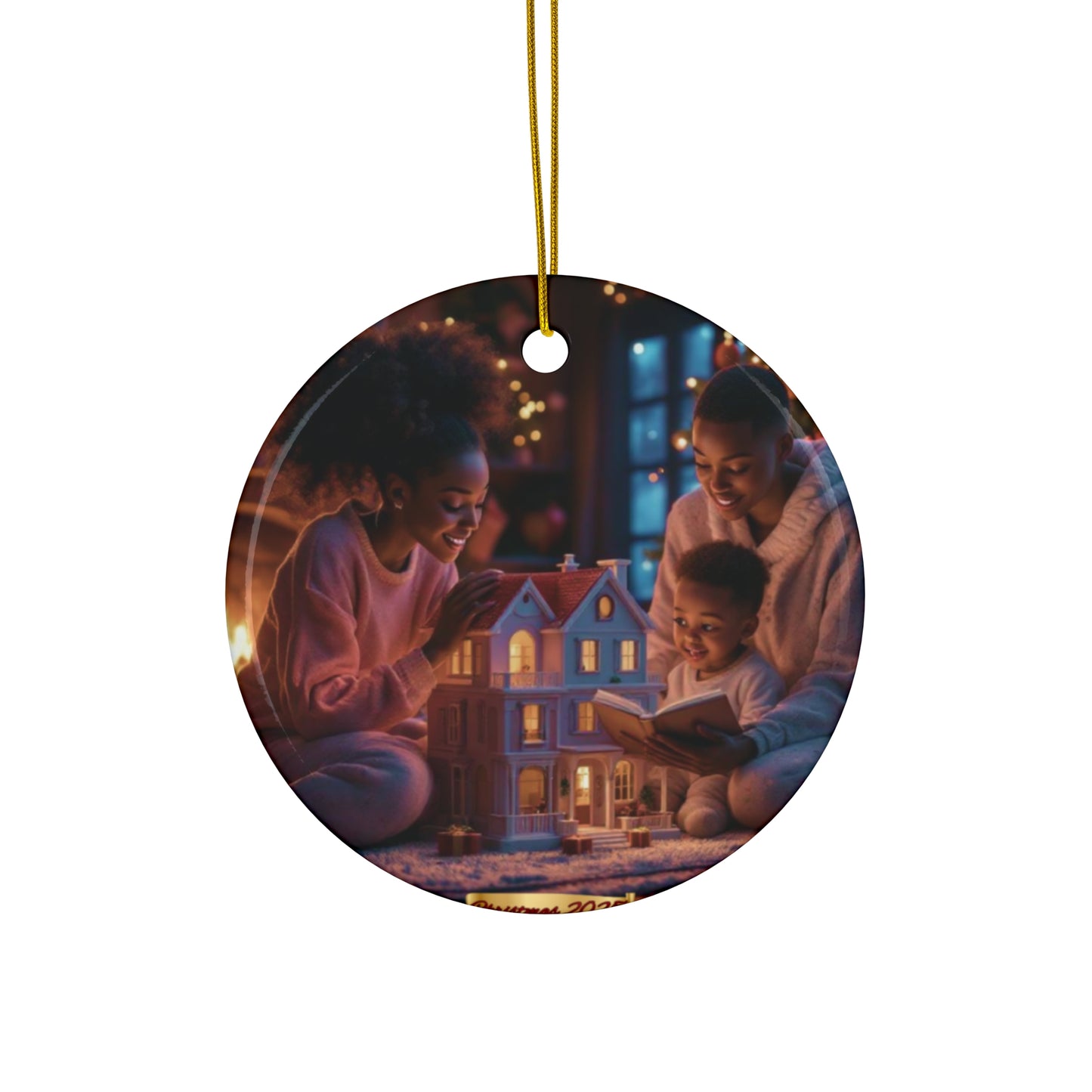 Our Two Moms Family Christmas Ornament