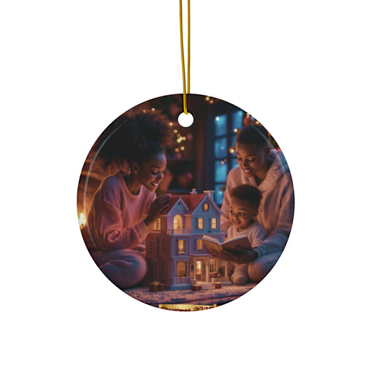 Our Two Moms Family Christmas Ornament