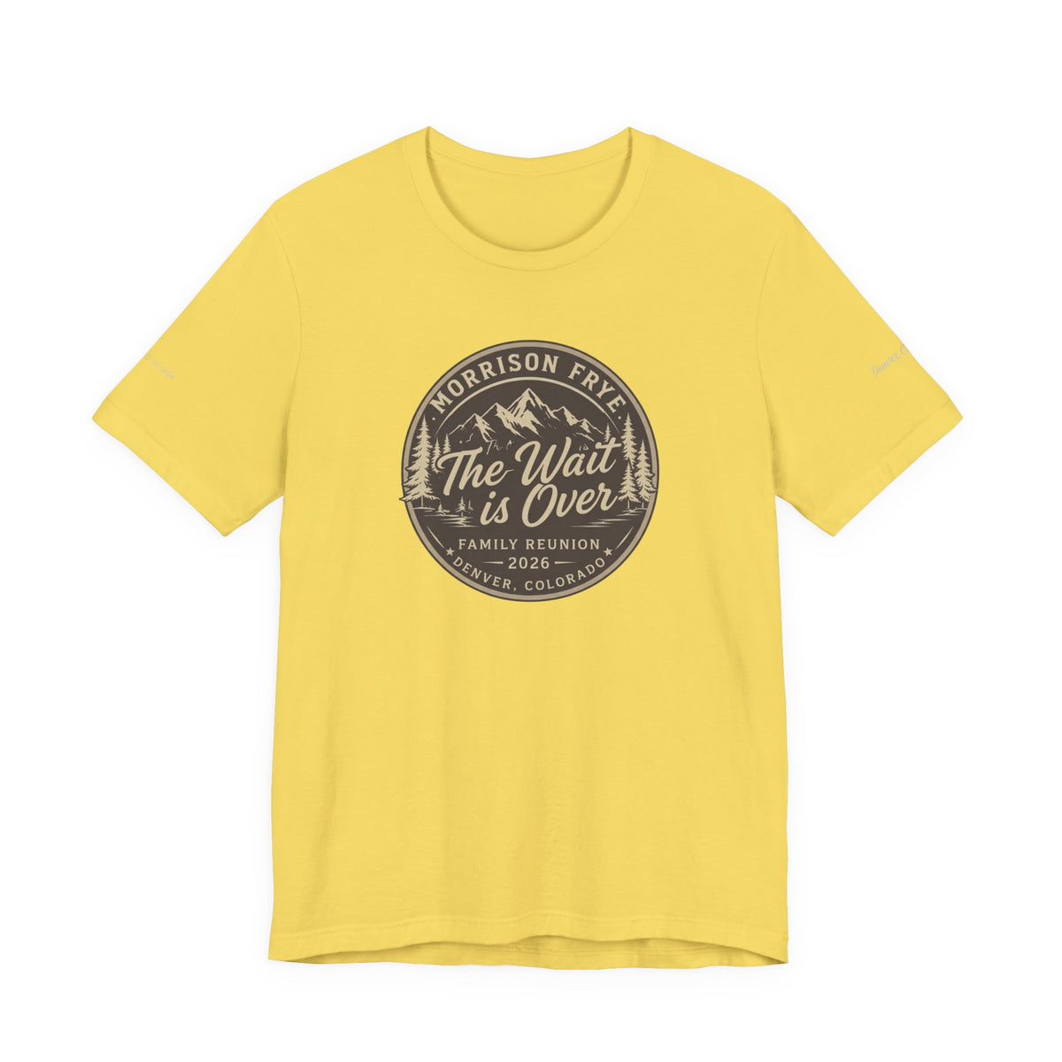Morrison Frye Family Reunion 2026 Tee – Small Center Logo