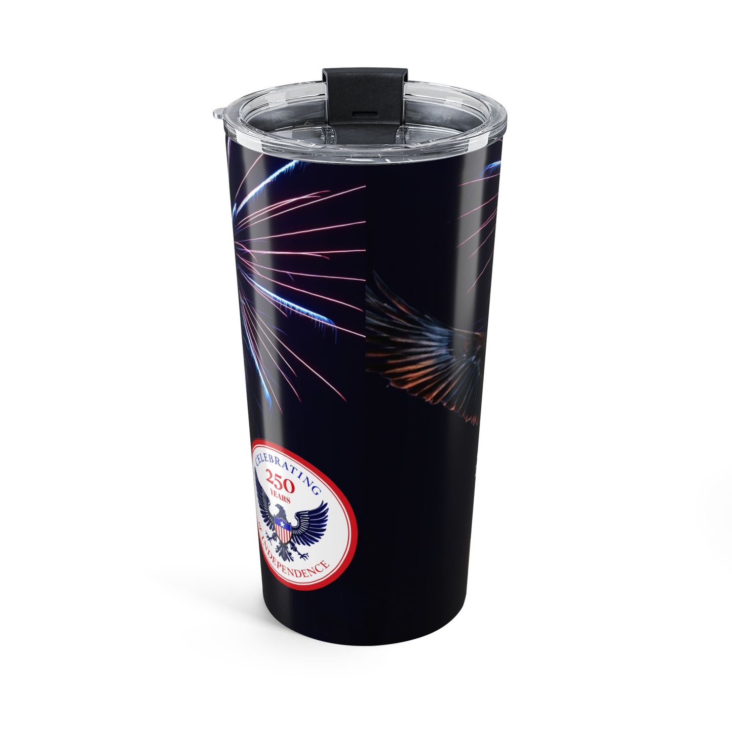1776-2026 American Bald Eagle & Flag 20oz Tumbler | Fireworks Edition