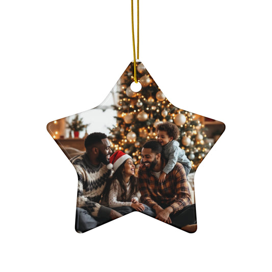 Our Two Dads Christmas Ornament