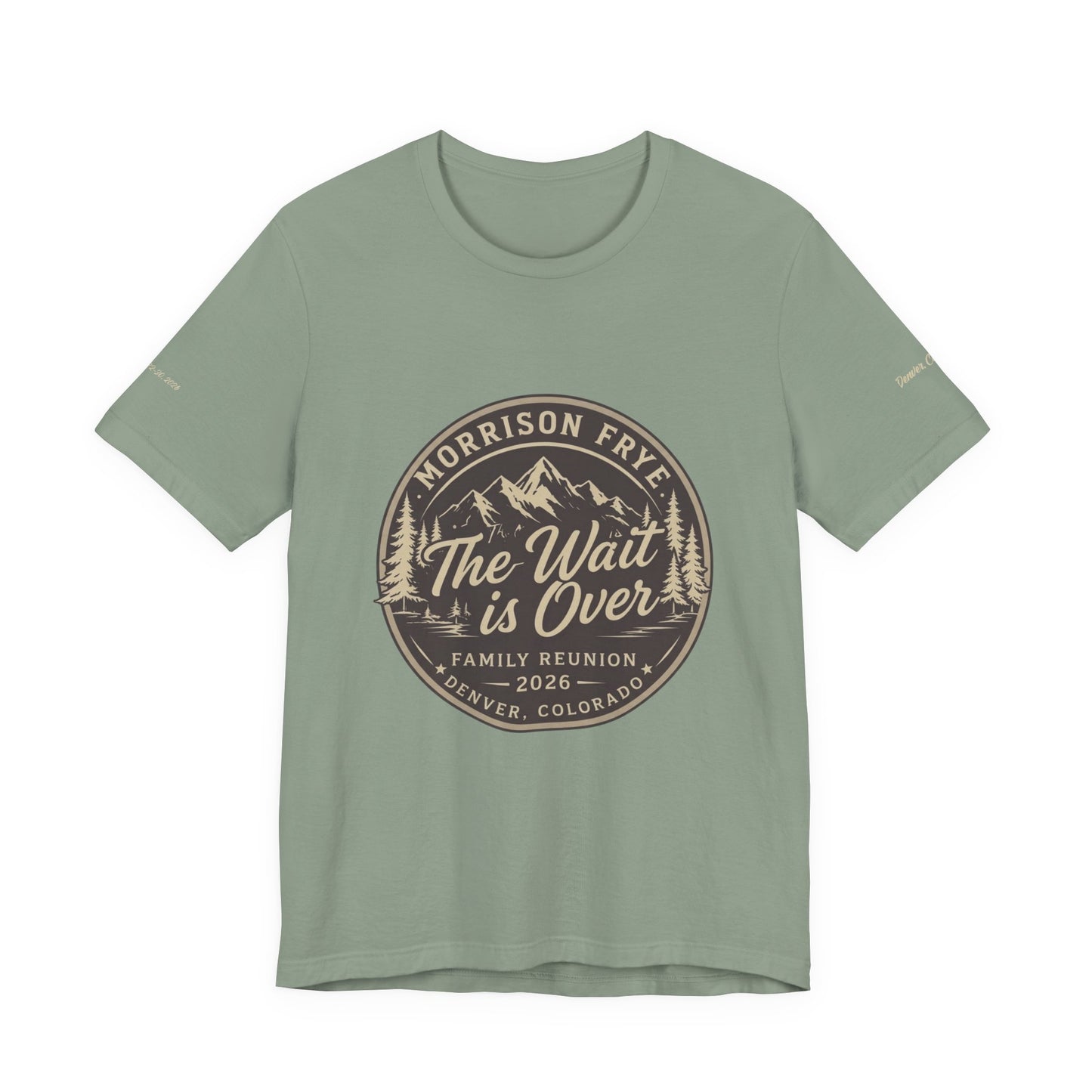 Morrison Frye Family Reunion 2026 Tee – Large Center Logo