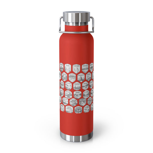 Morrison Frye Family Reunion 2026 Tumbler – “The Wait Is Over” | Custom Family Locations Edition Copper Vacuum Insulated Bottle, 22oz