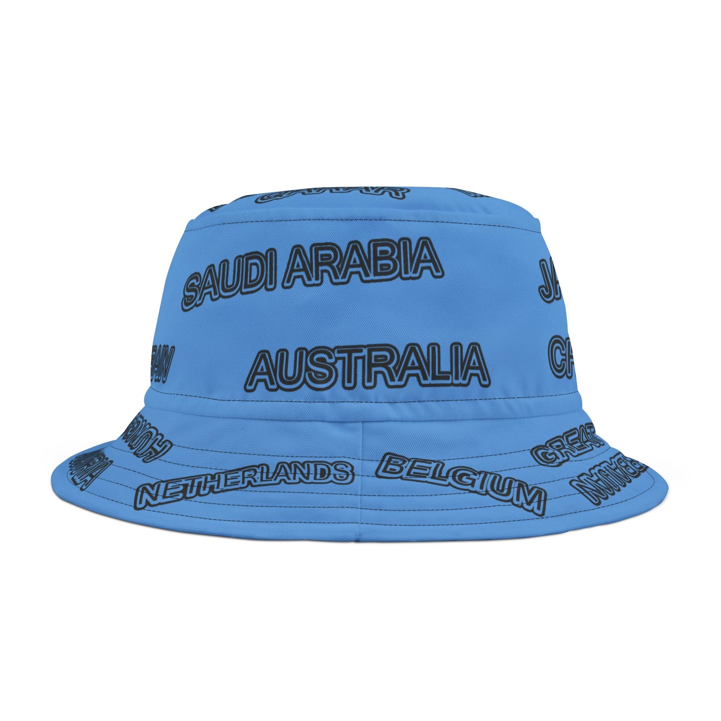 Formula 1 Racetrack Bucket Hat – Blue Adult Unisex Bucket Hat