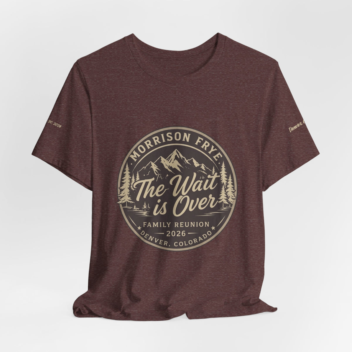 Morrison Frye Family Reunion 2026 Tee – Large Center Logo