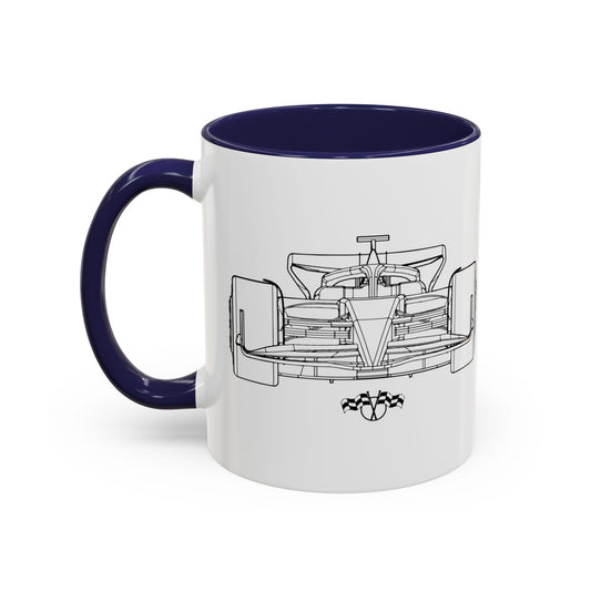 Formula 1 Race Car Accent Mug (11oz)