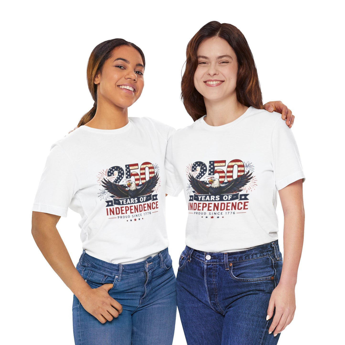 🇺🇸 250 Years of Independence Eagle T-Shirt – Patriotic 4th of July Adult T Shirt