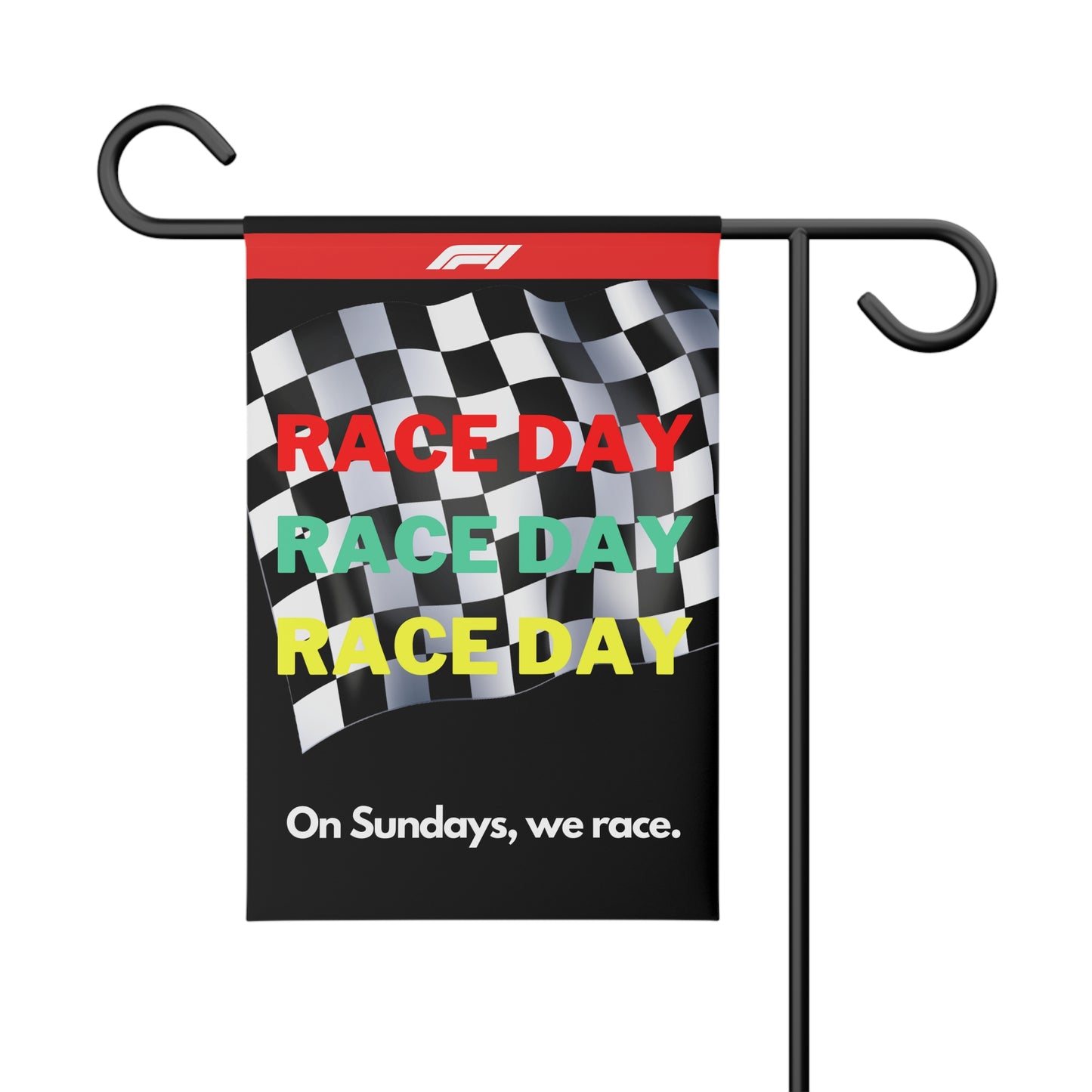 Formula 1 Race Day Sunday Yard Flag Garden Banner