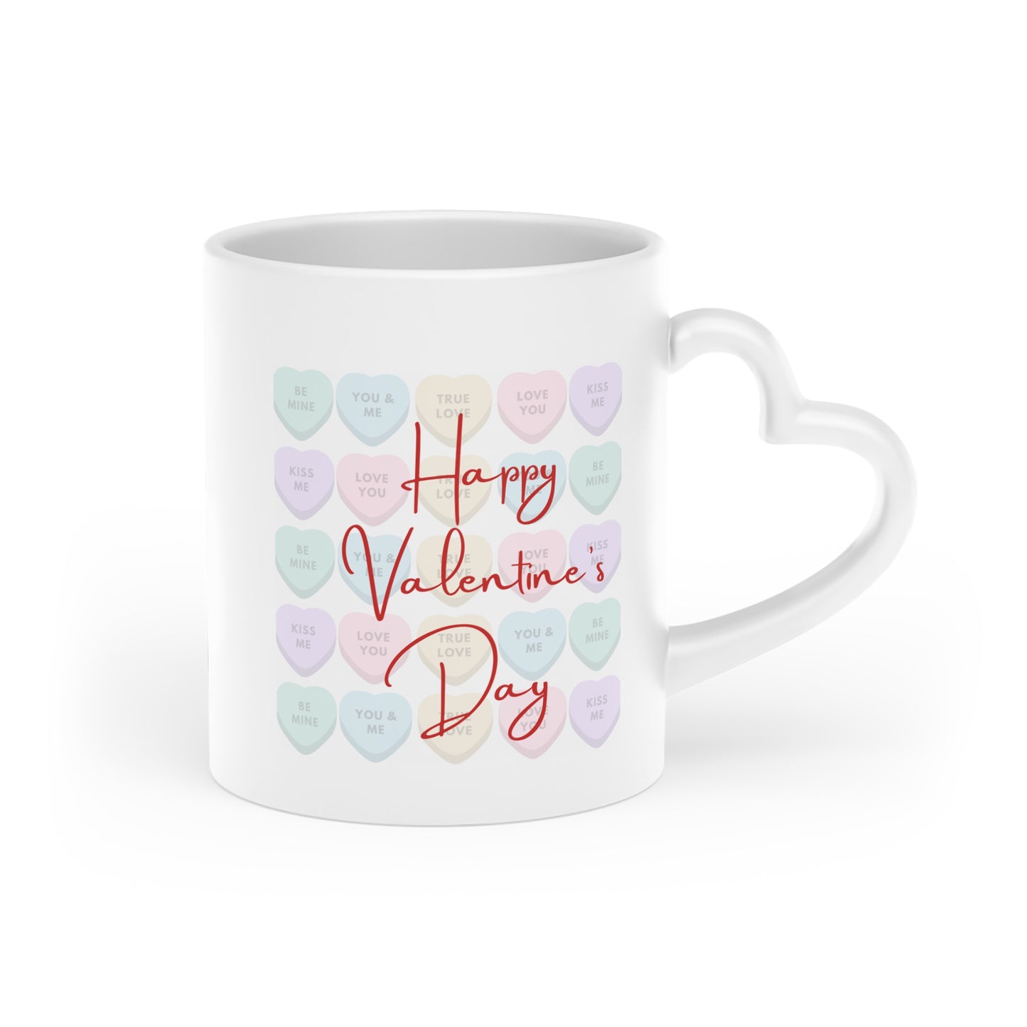 D9 Greek Letters Conversation Hearts Mug | Pastel D9 Sorority & Fraternity Gift, Divine Nine BGLO Coffee Cup, HBCU Paraphernalia