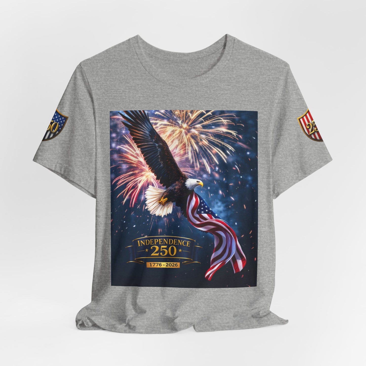 Independence 250 Bald Eagle Tee  | Fireworks Patriotic Tee
