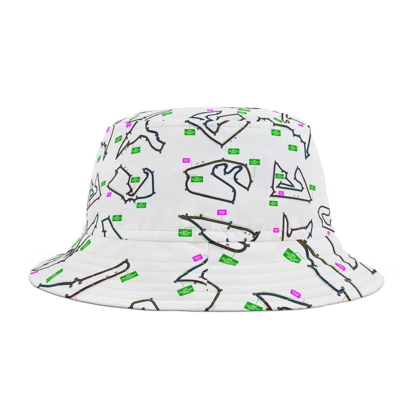 Formula 1 Race Track Bucket Hat — Motorsport Track Graphic Bucket Hat