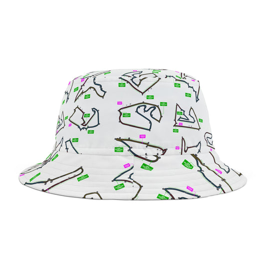 Formula 1 Race Track Bucket Hat — Motorsport Track Graphic Bucket Hat