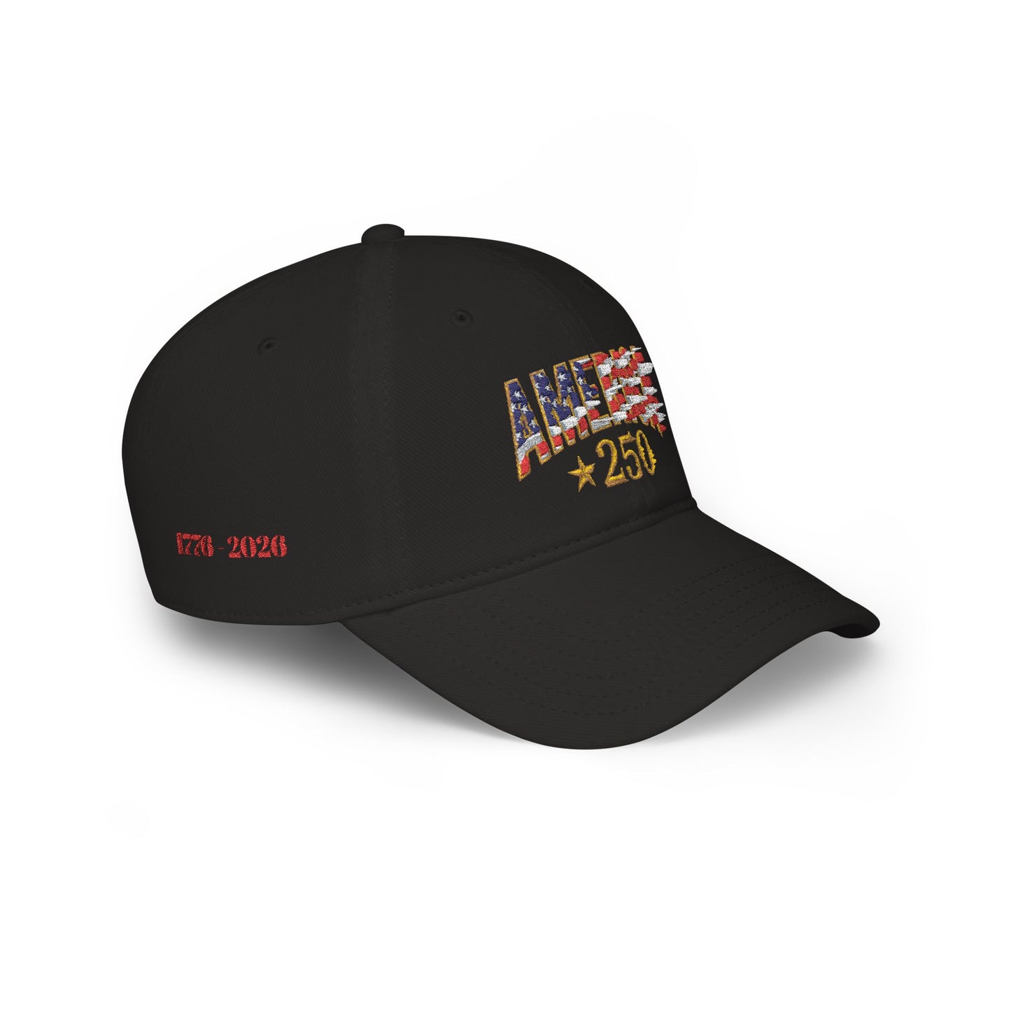America 250th Commemorative Patriotic Flag Embroidered Baseball Cap