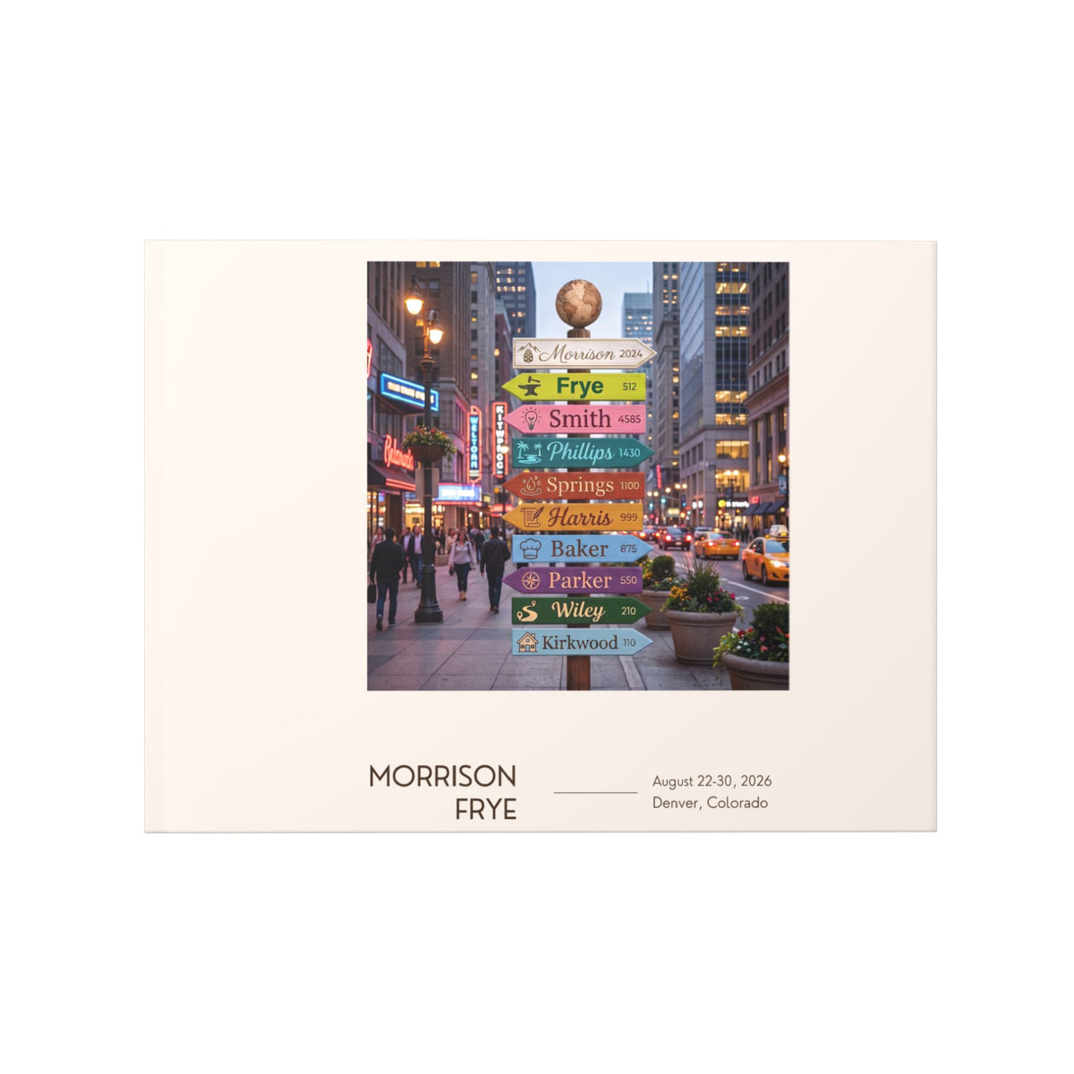 Morrison Frye Family Reunion 2026 Memory Book (Pre-Order) – Denver, Colorado | “The Wait Is Over” Keepsake Album