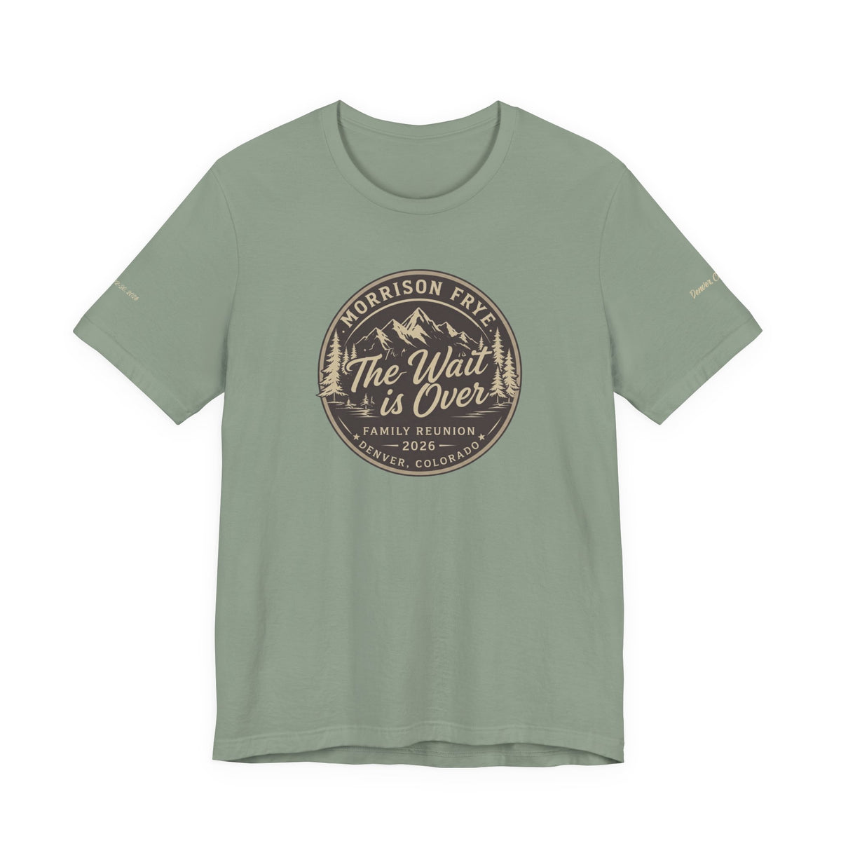 Morrison Frye Family Reunion 2026 Tee – Small Center Logo