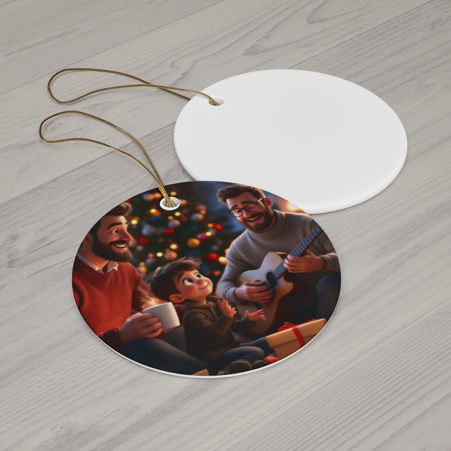 Our Loving Family" Two Dads Ornament