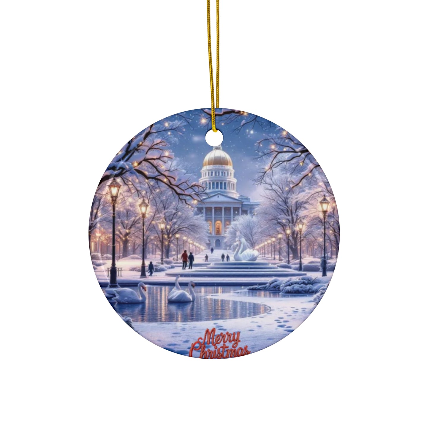 US Capitol Building Dome Ceramic Ornament