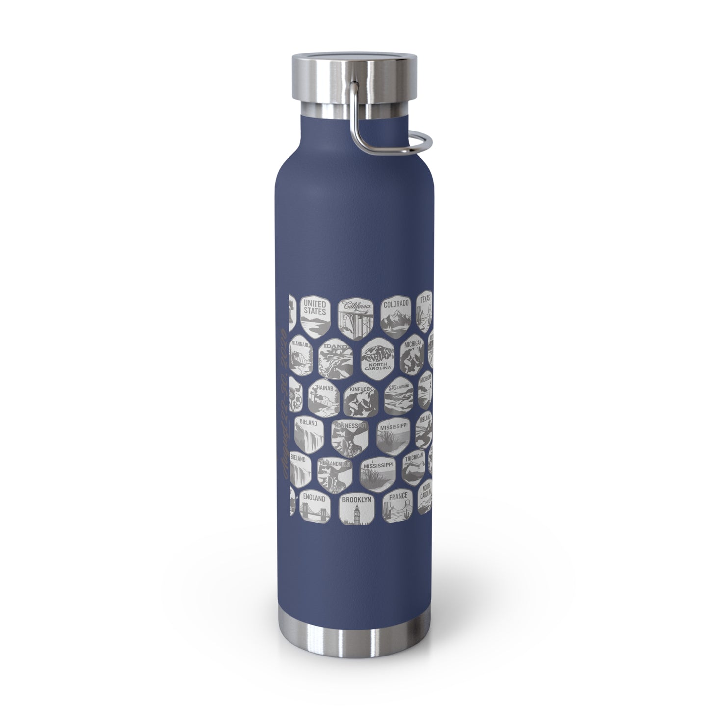 Morrison Frye Family Reunion 2026 Tumbler – “The Wait Is Over” | Custom Family Locations Edition Copper Vacuum Insulated Bottle, 22oz