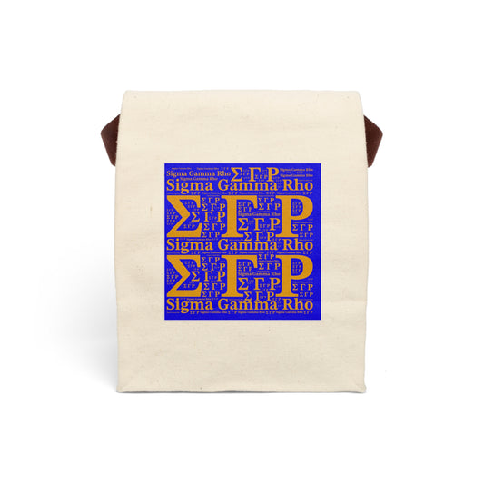 ΣΓΡ Canvas Lunch Bag | Greek Letters Pattern | Paraphernalia | Gift