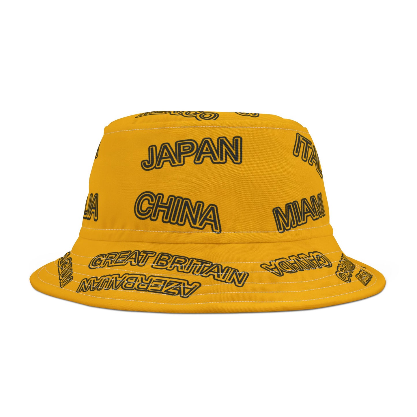 Formula Motorsport Hat Yellow Adult Unisex Bucket Hat