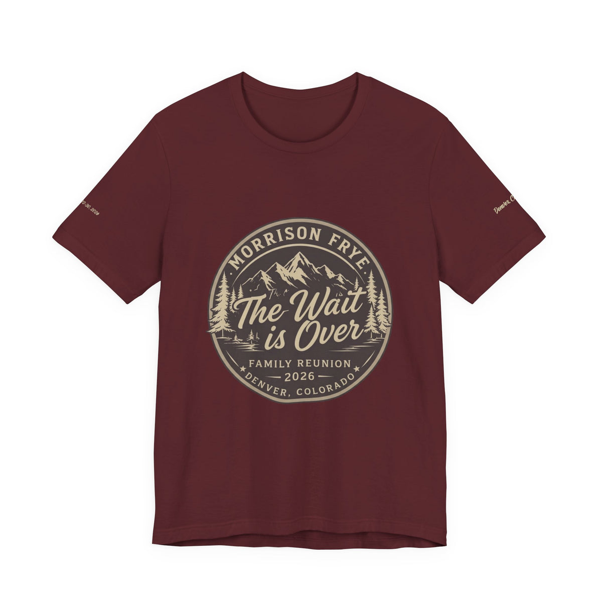 Morrison Frye Family Reunion 2026 Tee – Large Center Logo