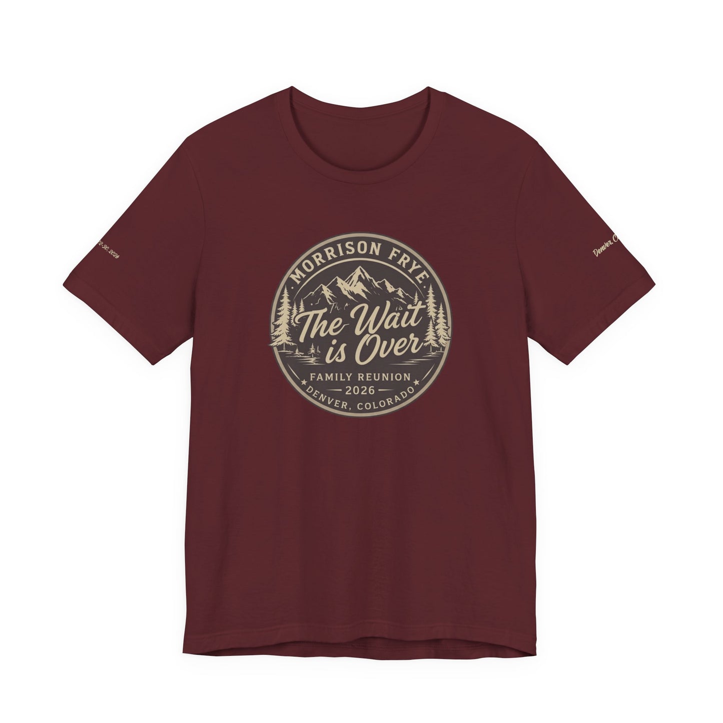 Morrison Frye Family Reunion 2026 Tee – Small Center Logo