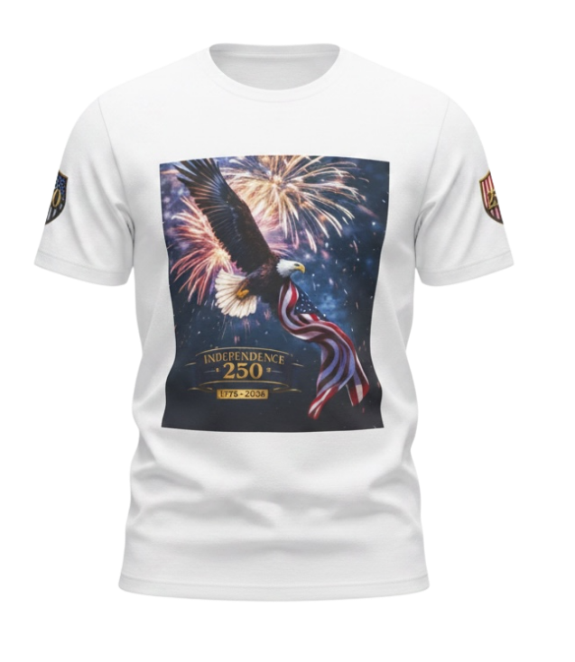 Independence 250 Bald Eagle Tee  | Fireworks Patriotic Tee