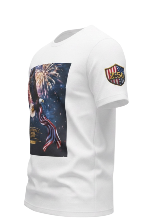 Independence 250 Bald Eagle Tee  | Fireworks Patriotic Tee