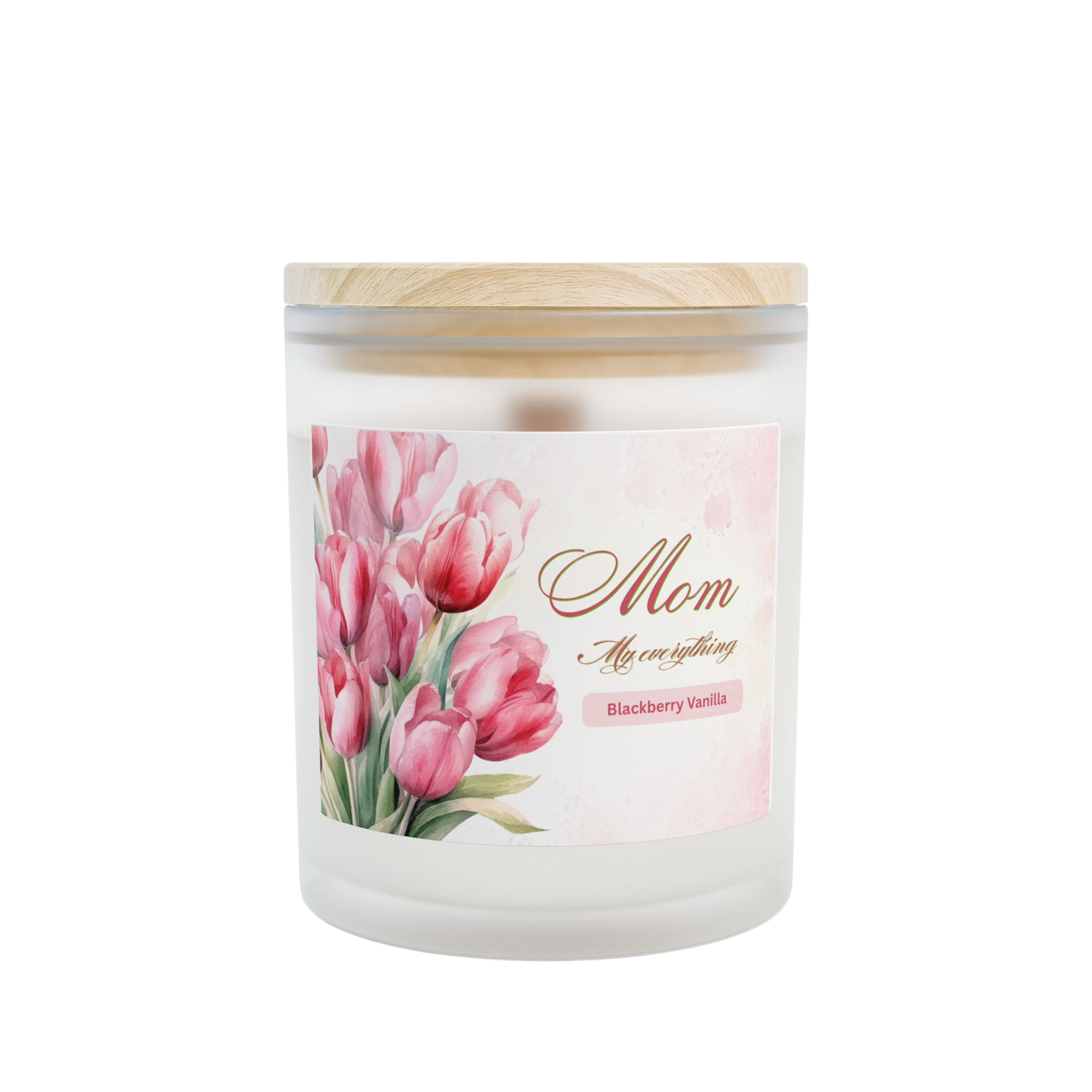 Mom or Mama - My Everything Scented Candle in Frosted Glass Jar - Mother's Day Gift 