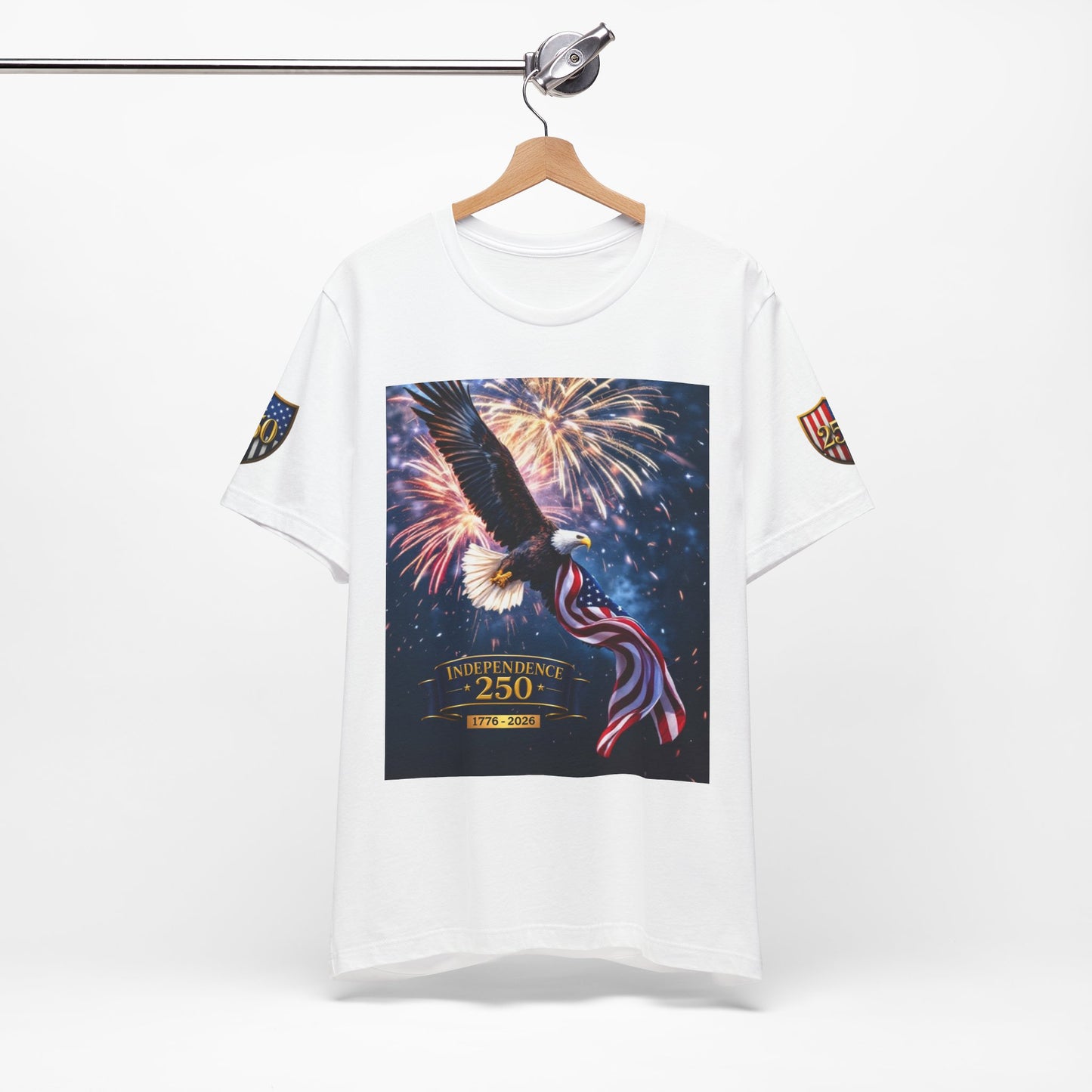 Independence 250 Bald Eagle Tee  | Fireworks Patriotic Tee