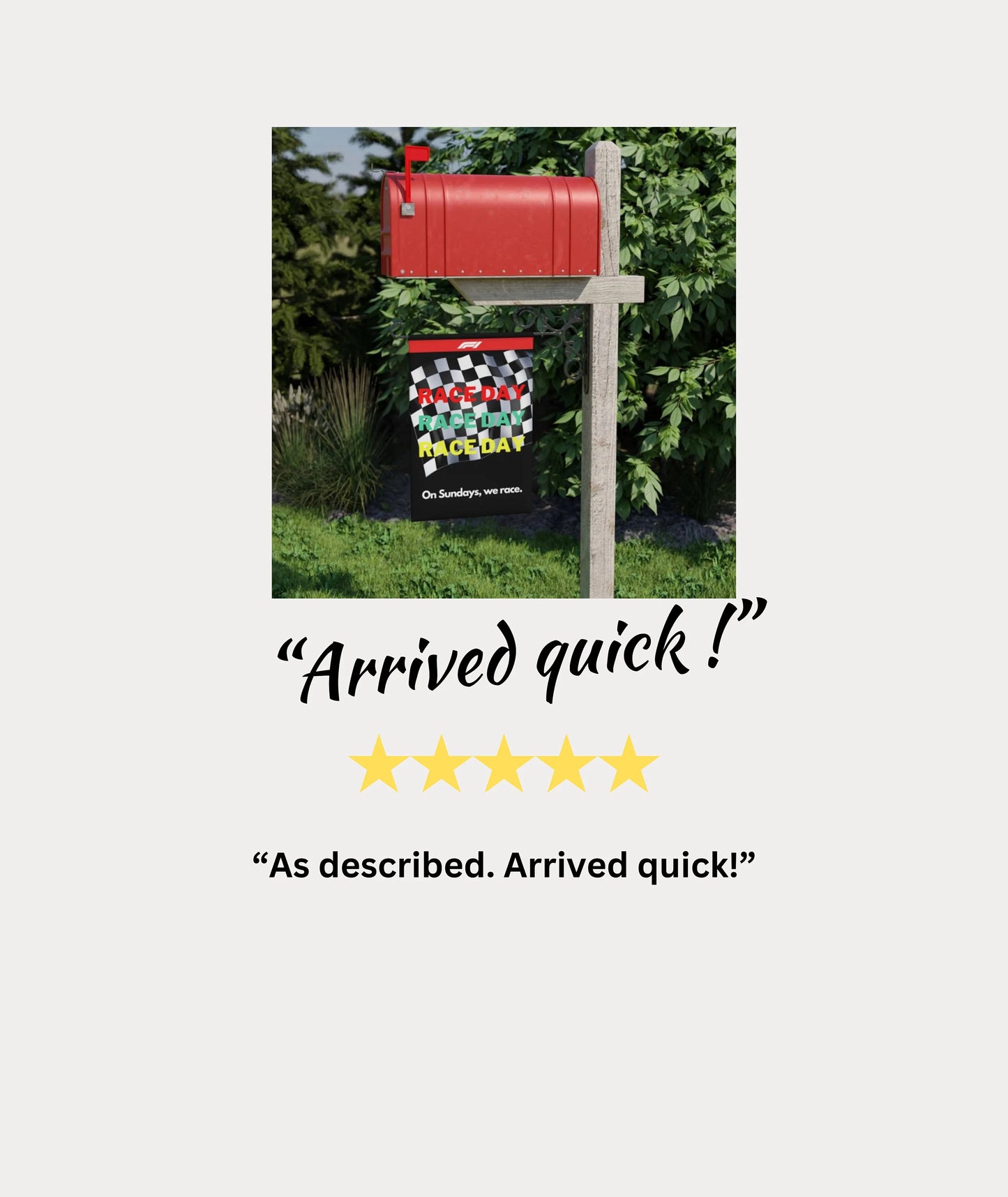 Formula 1 Race Day Checkered Flag Garden Banner — Formula 1 Yard Decor